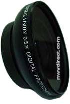 0.45x Wide-Angle Lens for Panasonic PV-GS250, PV-GS400, PV-GS500, AG-DVC7, AG-DVC10/15/30 Camcorder **Chrome or Black Finish*** 