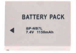 Canon NB-7L High Capacity Replacement Battery (7.4 Volt, 1150 Mah)