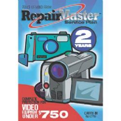 REPAIR MASTER RMV2750 2-Year Carry-In Video Warranty Extension Service Plan