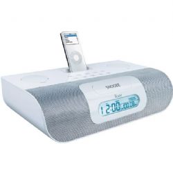 iLuv iPod Stereo Docking System with Dual Alarm -White