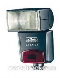 Metz 44 AF-4 AF TTL Shoe Mount Flash (Guide No. 112'/34 m at 50mm) for Nikon 'D' Series