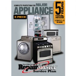 REPAIR MASTER A-RMAP5C3-2K 5 Year Major Appliance (3 Appliances) Warranty For Appliances (Each Appliance) Over $2000.00 