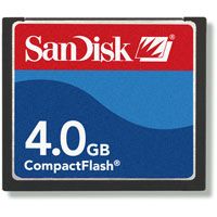 Sandisk 4GB CompactFlash Card SDCFB-4096-A10 