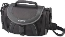 Sony LCS-X30 Soft Carrying Case for Camcorders (Black with Grey Trim) 