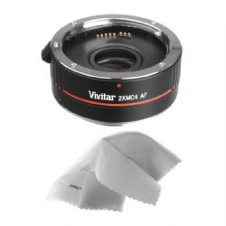 Sony Alpha DSLR-A500 2x Teleconverter (4 Elements) + Nwv Direct Microfiber Cleaning Cloth. 