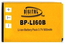 Olympus by Digital Concepts LI-60B High Capacity Lithium-Ion Battery (3.7V, 900mAh)