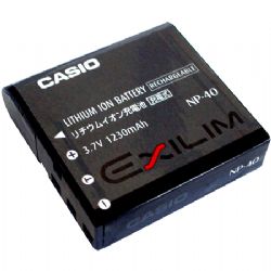 Casio NP-40 Lithium-Ion Battery (3.7v 1230mAh) for EX-Z30, Z40, Z50, Z55, Z57, Z750, P505, P600 & P700 Digital Cameras