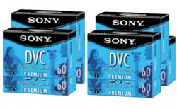 Sony 8DVM60PRR 8 Pack Premium-Grade 60 Minute MiniDV Videocassette