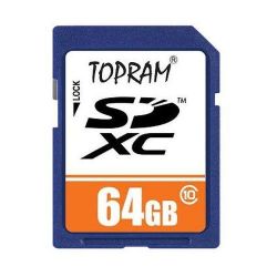 TOPRAM 64GB SD SDHC SDXC Secure Digital Extended Capacity Class 10 C10 Memory Card