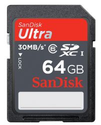 SanDisk Ultra 64 GB SDXC Class 6 Flash Memory Card 30MB/s