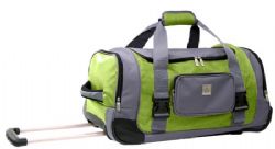 Airtek Collection 24 Inch Rolling Duffle Bag (Green With Gray)