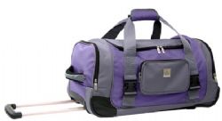 Airtek Collection 24 Inch Rolling Duffle Bag (Purple With Gray)