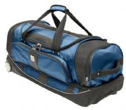 Airtek Collection 31 Inch Rolling Duffle Bag (Blue With Black)