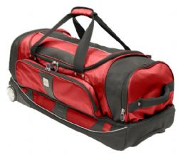 Airtek Collection 31 Inch Rolling Duffle Bag (Red With Black)