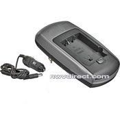 Mini Rapid Travel Charger AC/DC For Olympus BLM-01 Battery 