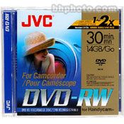 JVC  1.4GB (30 Minute) DVD-RW Disc for DVD Camcorders - with Jewel Case  