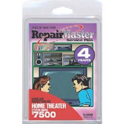 REPAIR MASTER RMHT475 4-Year Home Theater Warranty Extension Service Plan (Total 5 Years)
